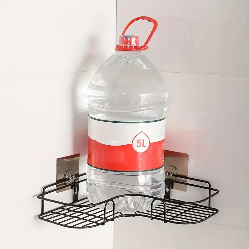 2 Pc Bathroom Corner Shelf Wall Mounted with adhesive hook