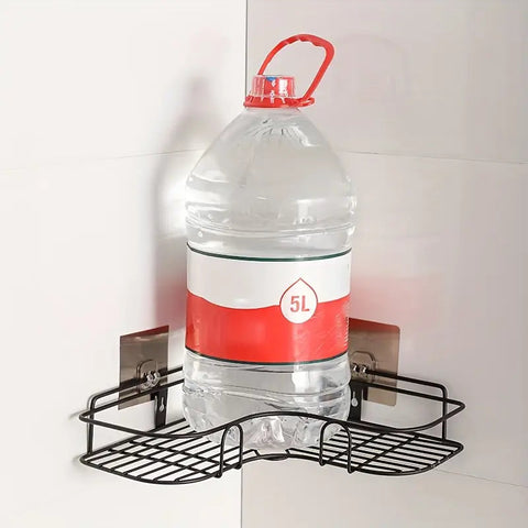 2 Pc Bathroom Corner Shelf Wall Mounted with adhesive hook
