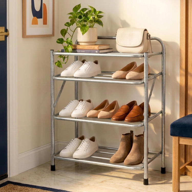 3 Layer Shoe Rack tight close-up