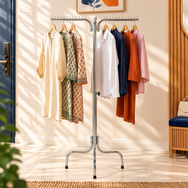 4 Arms Clothes Hanging Stand