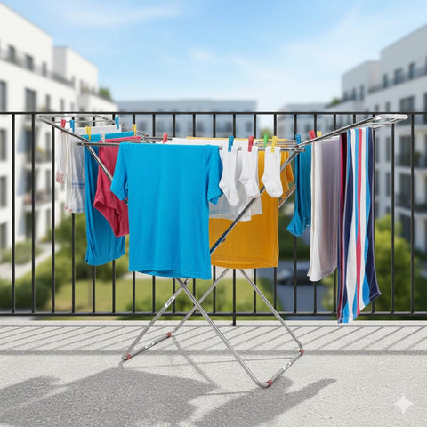 Foldable Clothes Drying Rack Stand