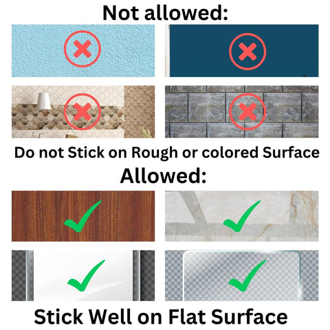 2 pc Self Adhesive Wall Mounted Shelf