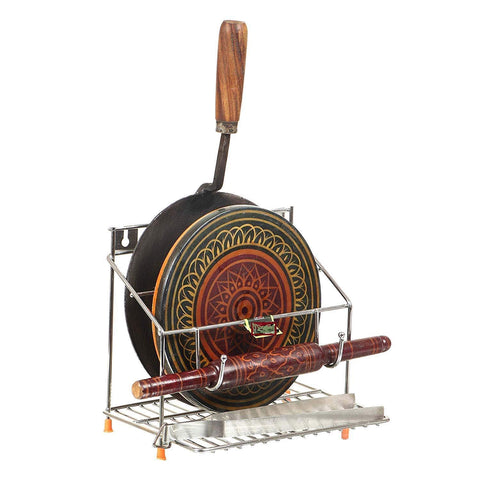 Kitchen Must-Have Deal | 2-in-1 Organizer Set (Cup + chakla Tawa Stand)