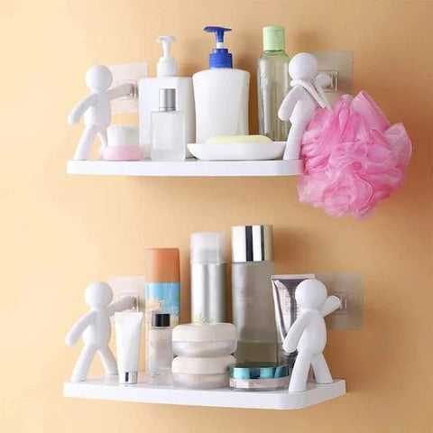 2 pc Self Adhesive Wall Mounted Shelf