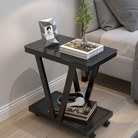 Black Table Trolly (wood & Iron)