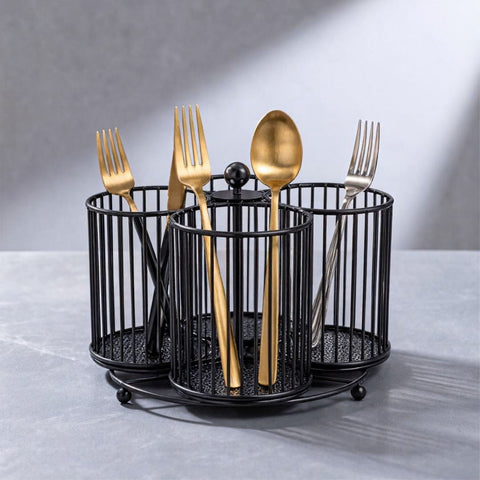 4 Step Rotating Cutlery Holder
