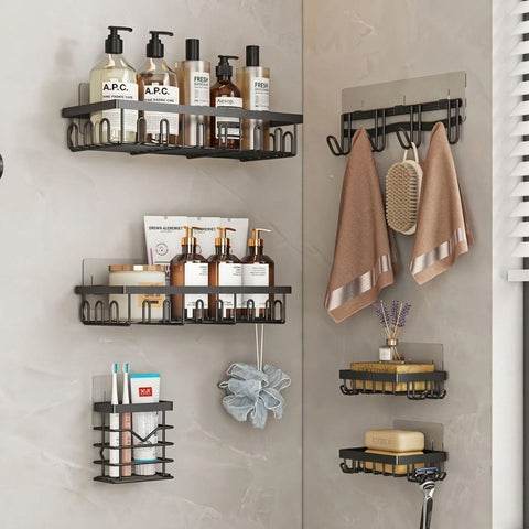 6 Pc Wall Shelf Self Adhesive No drill Needed