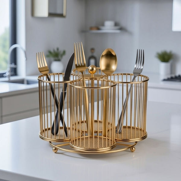 4 Step Rotating Cutlery Holder