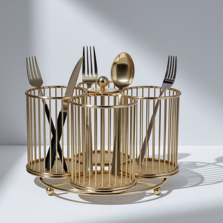 4 Step Rotating Cutlery Holder