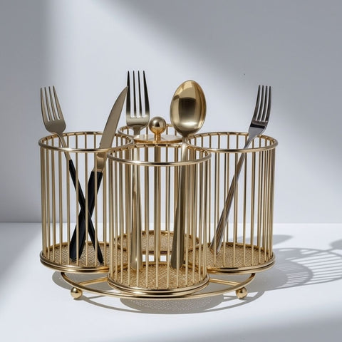 4 Step Rotating Cutlery Holder