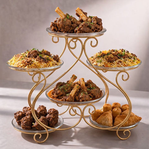 Dish Serving Rack