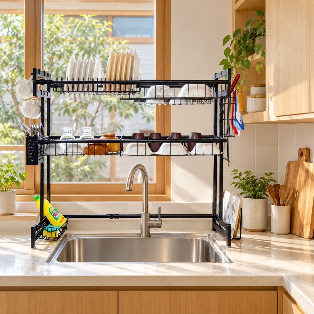 Double Tier Over Sink Rack