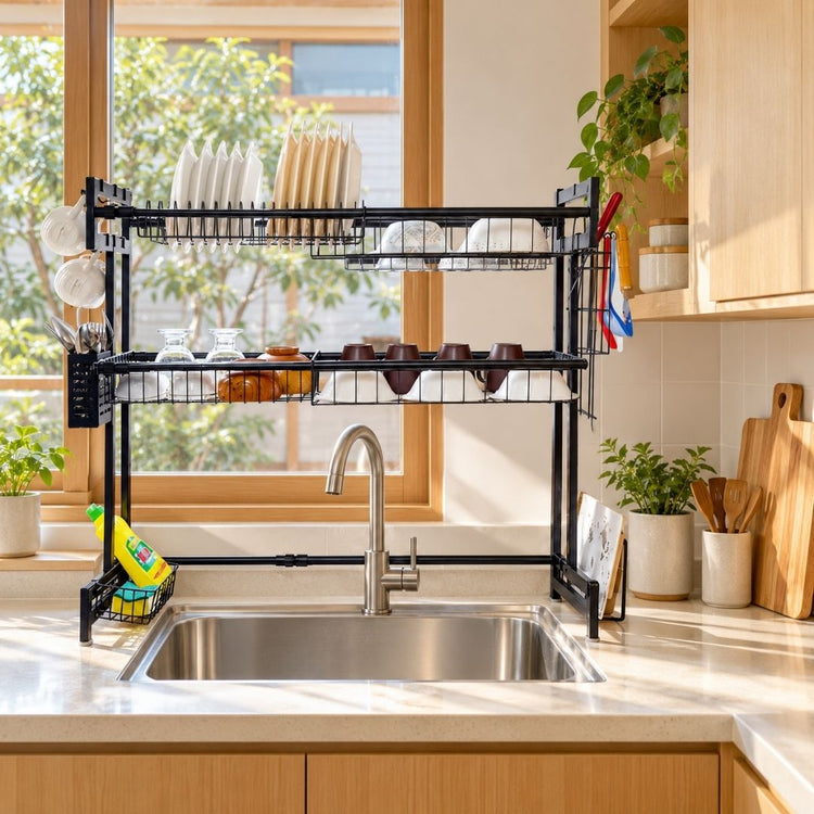 Double Tier Over Sink Rack