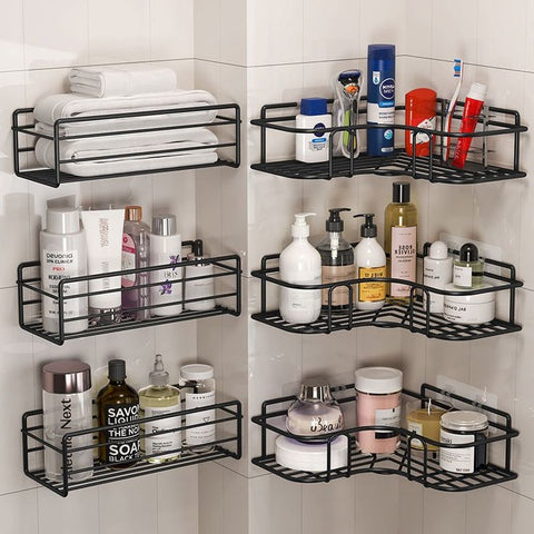 6-Piece New  Multi-Purpose Storage Baskets | 3 New Patti Corner 3 Straight Basket With Stickers