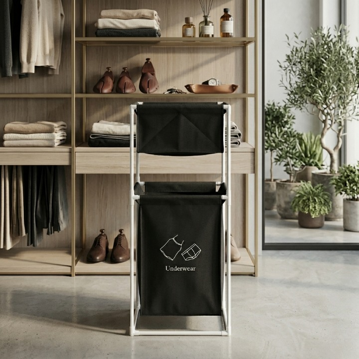 2 -Tier laundry basket