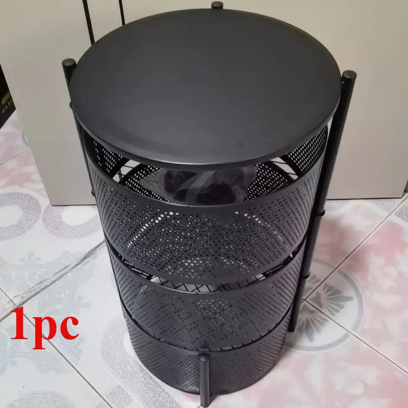 3 Tier Rotatable Baket With wheels