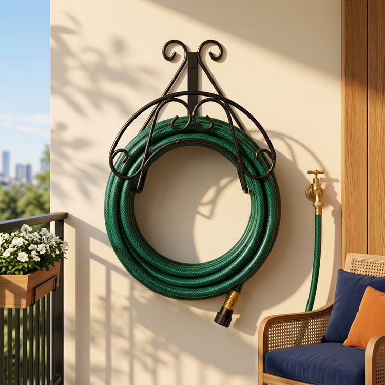 Wall Mount Hose Storage Rack