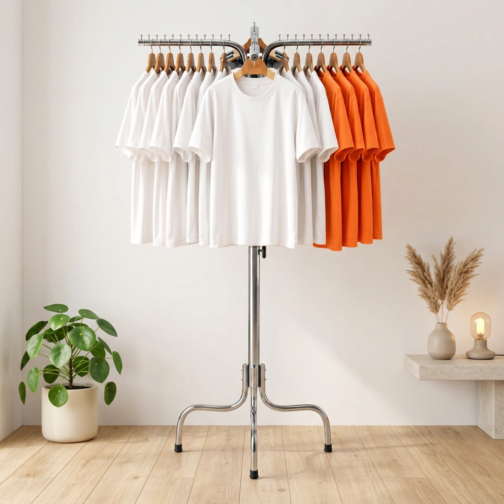 4 Arms Clothes Hanging Stand