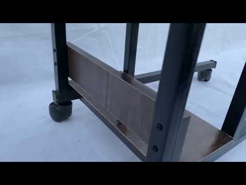 Height adjustable laptop table