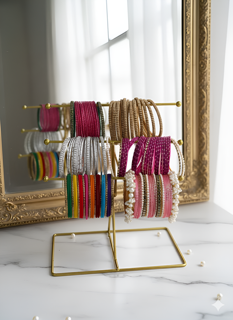 Metal Bangle & Jewelry Organizer Stand