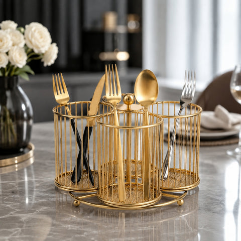 4 Step Rotating Cutlery Holder