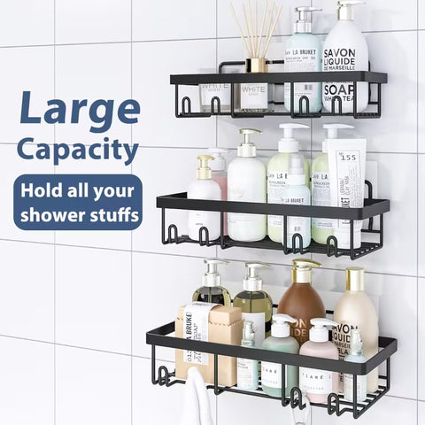 5 pc Bathroom Caddy Set No Drill Needed