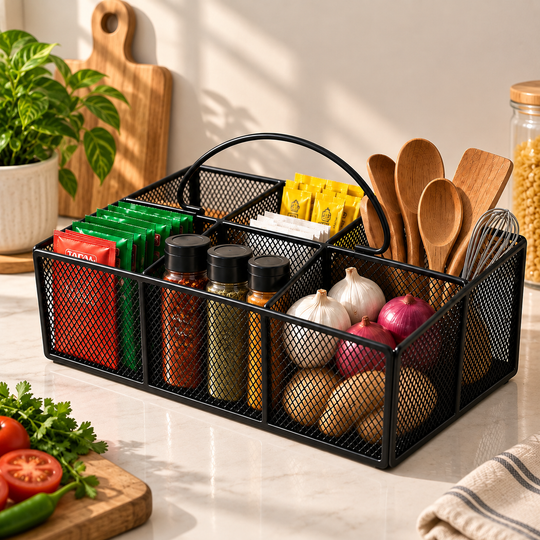 Multipurpose -Compartment Bathroom & Vanity Organizer