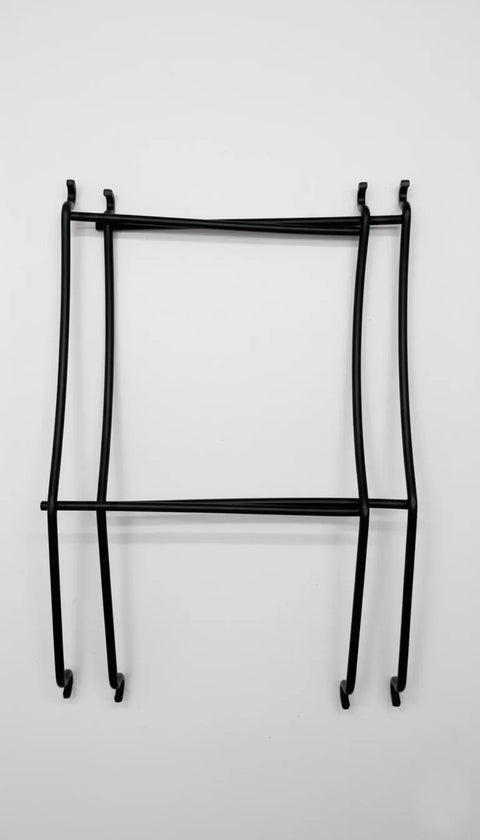 2 Tier Stainless Steel Fruit Basket - Black