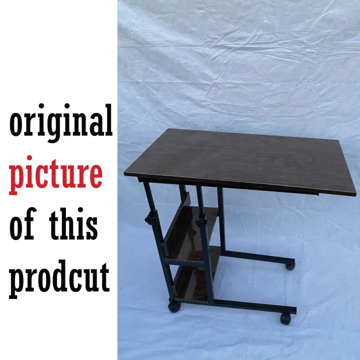 Height adjustable laptop table