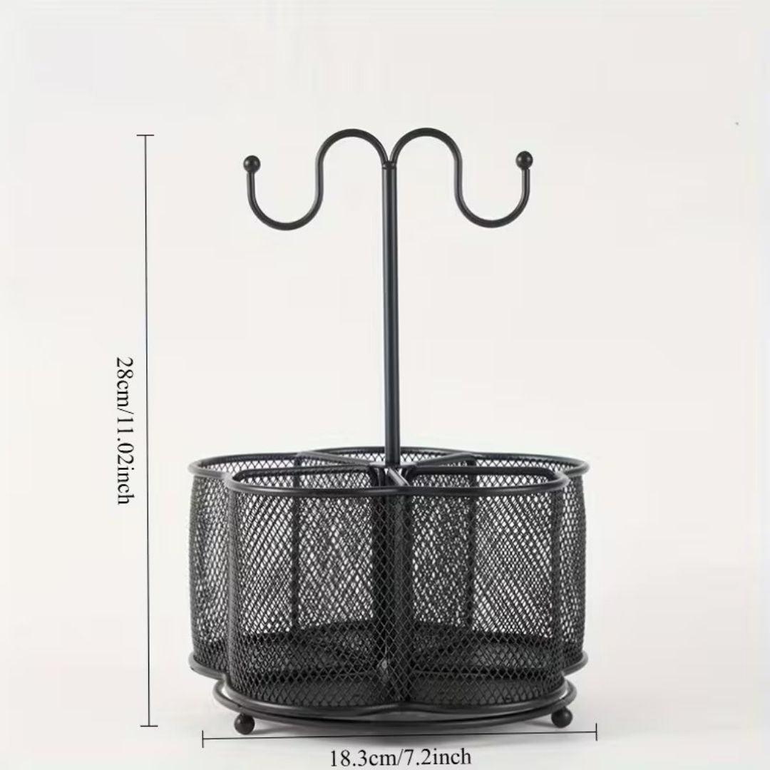 360 ° Rotatable Mesh Cutlery/ Pen Holder