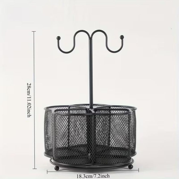 360 ° Rotatable Mesh Cutlery/ Pen Holder