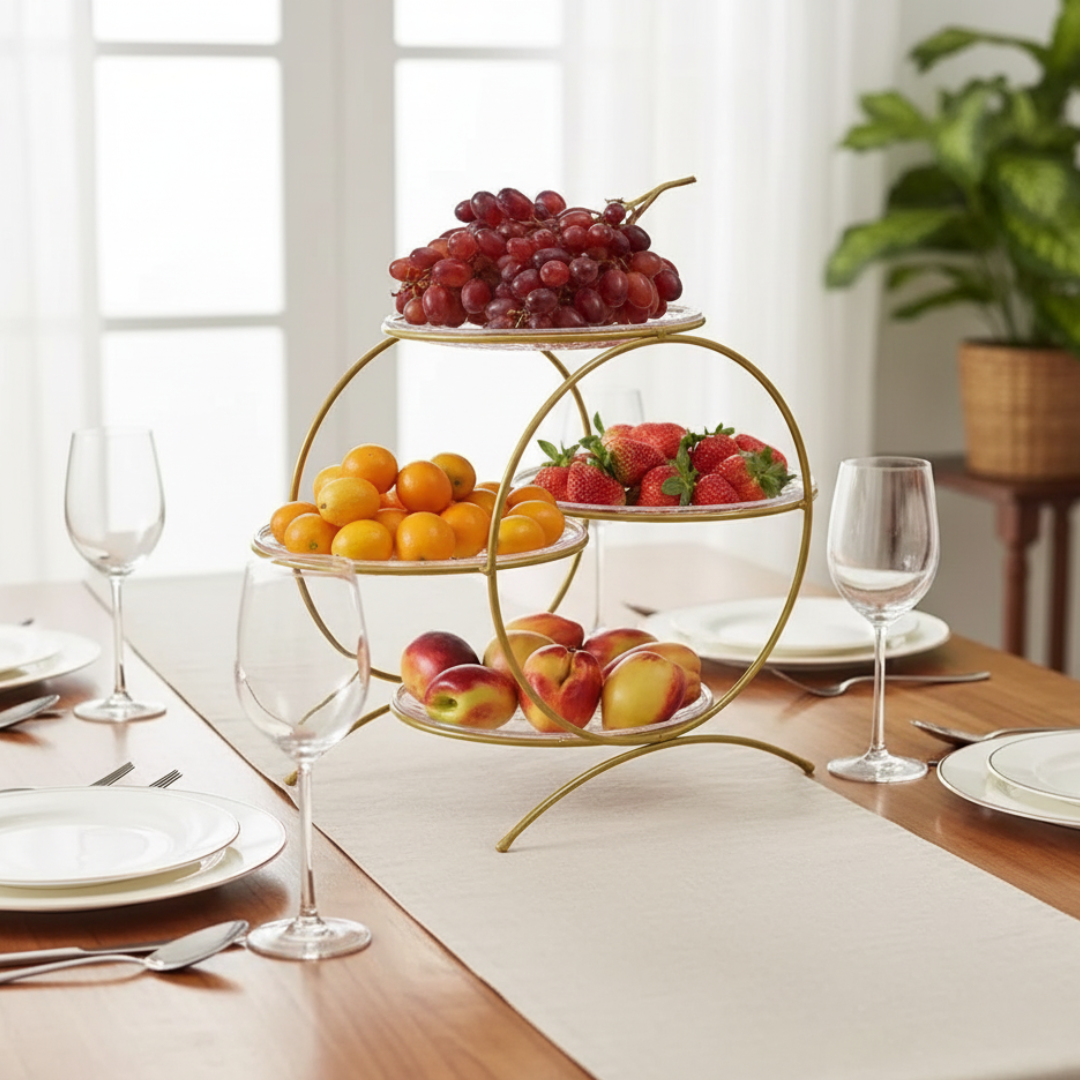 Dish Serving Rack