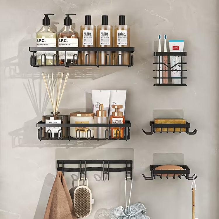 6 Pc Wall Shelf Self Adhesive No drill Needed