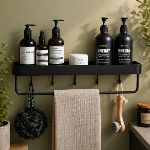 Modern  Storage Shelve with  One Towel Bar