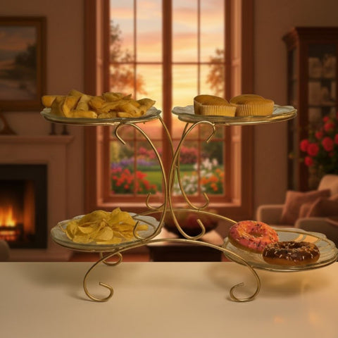 Dish Serving Rack