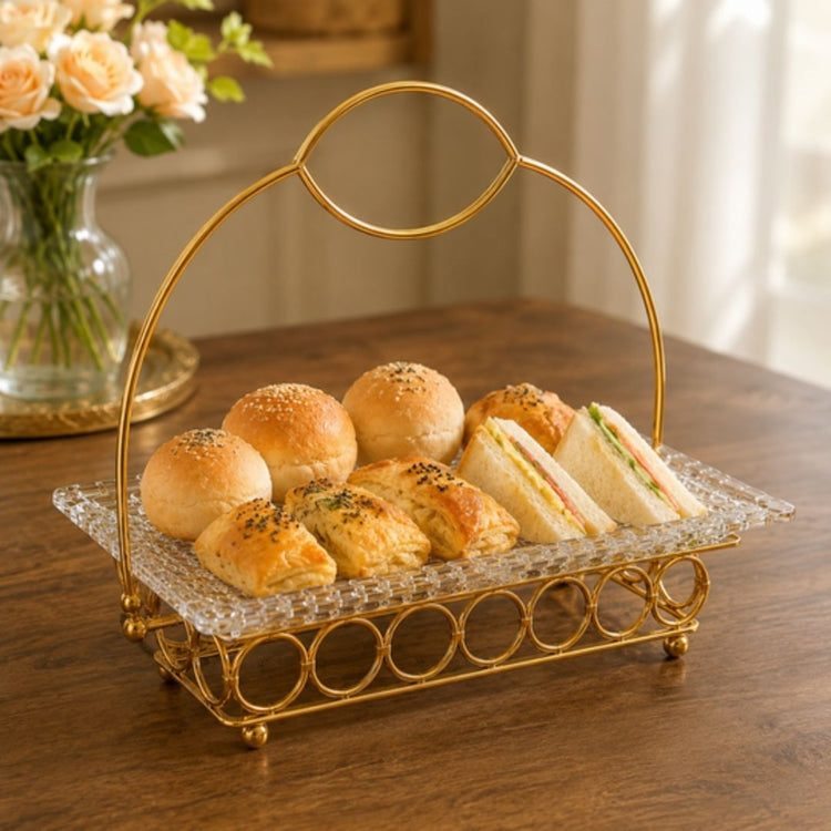 Luxury Serving Tray With Handle