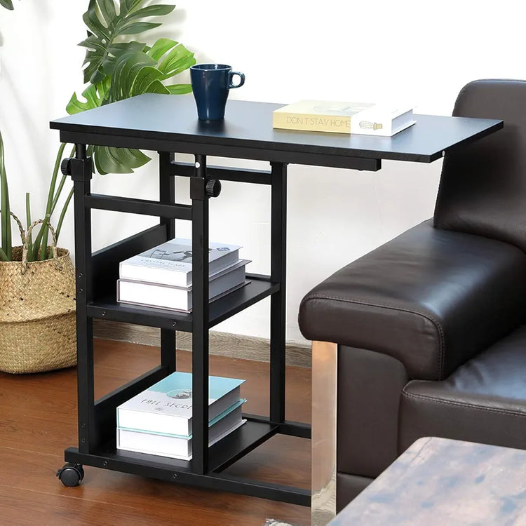 Height adjustable laptop table
