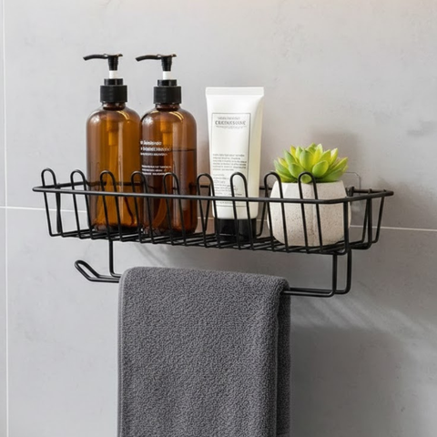 2 Pc Premium Quality Self Adhesive Basket With Tissue Holder (large size )