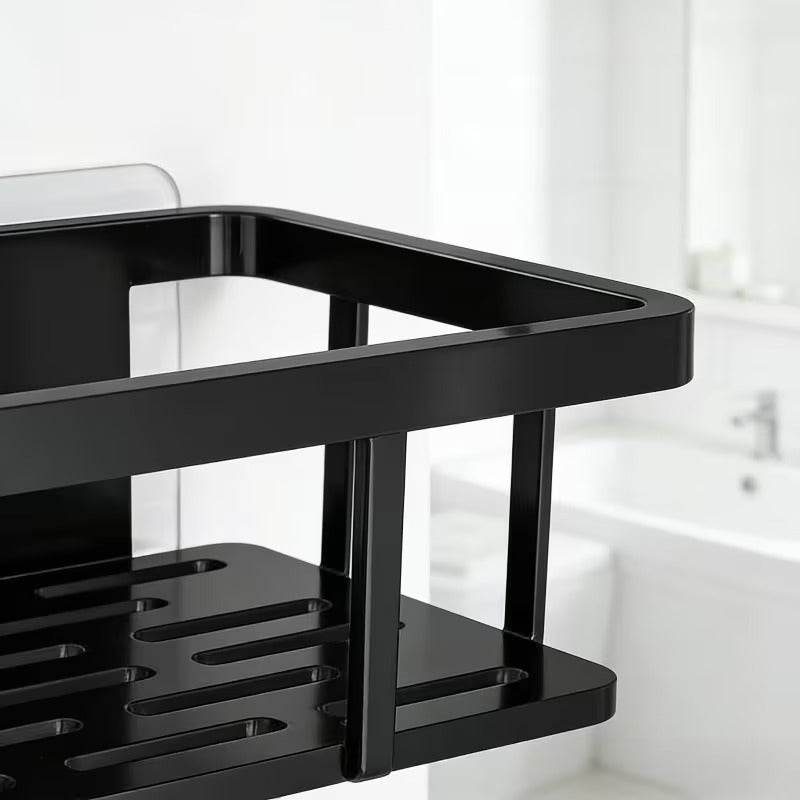 2 Pc Wall Mounted Shelves  For kitchen / Bathroom With Adhesive Stickers