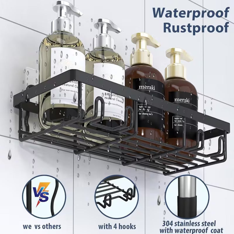 5 pc Bathroom Caddy Set No Drill Needed