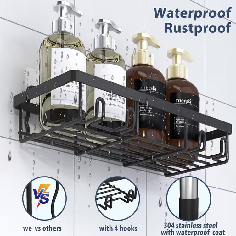 5 pc Bathroom Caddy Set No Drill Needed