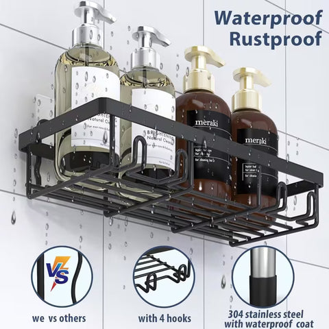 5 pc Bathroom Caddy Set No Drill Needed