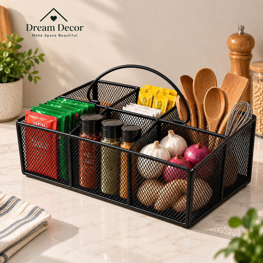 Multipurpose -Compartment Bathroom & Vanity Organizer