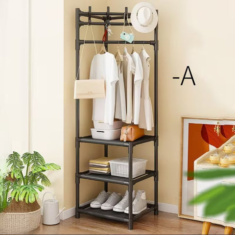 Heavy Duty Clothes Hanging Rack Multi Tier Storage Rack