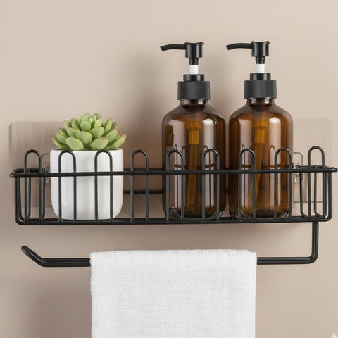 2 Pc Premium Quality Self Adhesive Basket With Tissue Holder (large size )