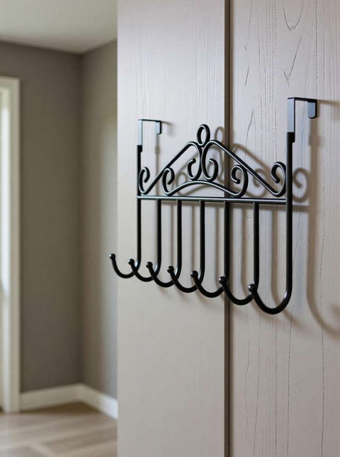 Door Hanging Rack with 7 Hoos