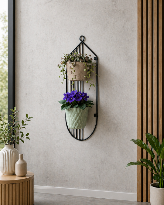 Modern Wall Mounted Plant Holder Set (1-3-Piece Decorative Planter Rack