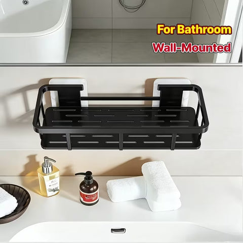 2 Pc Wall Mounted Shelves  For kitchen / Bathroom With Adhesive Stickers