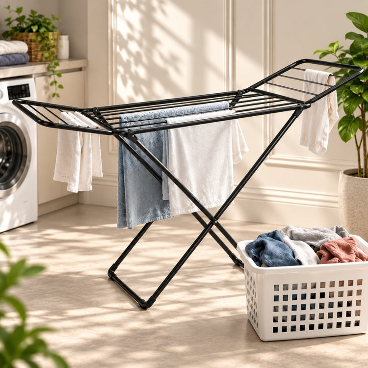 Foldable Clothes Drying Rack Stand