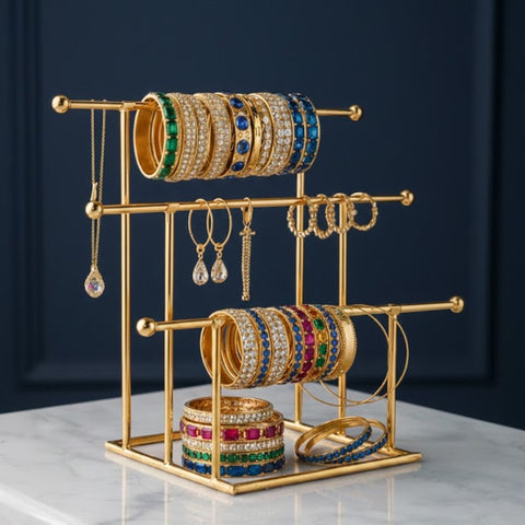 Metal Bangle & Jewelry Organizer Stand